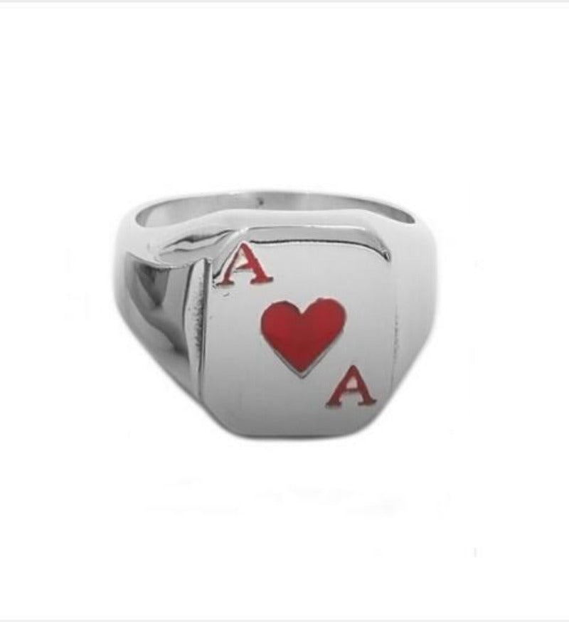 Bague Poker Flamme – Acier – Marque Steel Flame – Modèle Spin