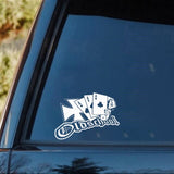 Sticker Poker Blanc Carré