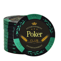 Jetons vert Texas Poker