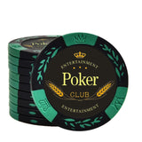 Jetons vert Texas Poker
