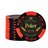 Jetons Rouge Poker Texas Holdem
