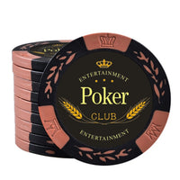 Jetons Texas Hold'em Marron