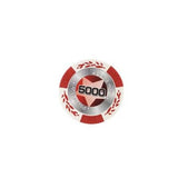 Jetons Poker Couleur Blanc et Rouge
